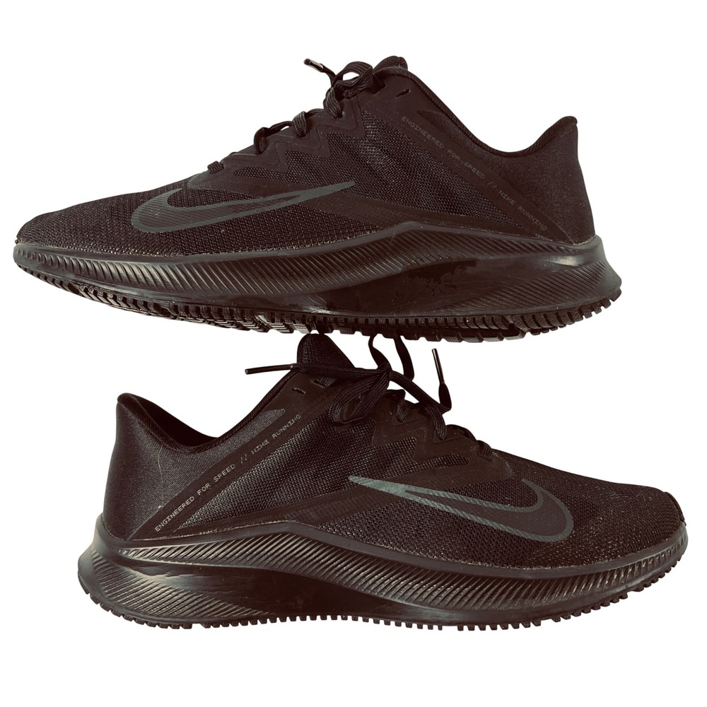 Nike Quest 3 Men's 8.5 Black Dark Smoke Grey Running Shoes CD0230-001